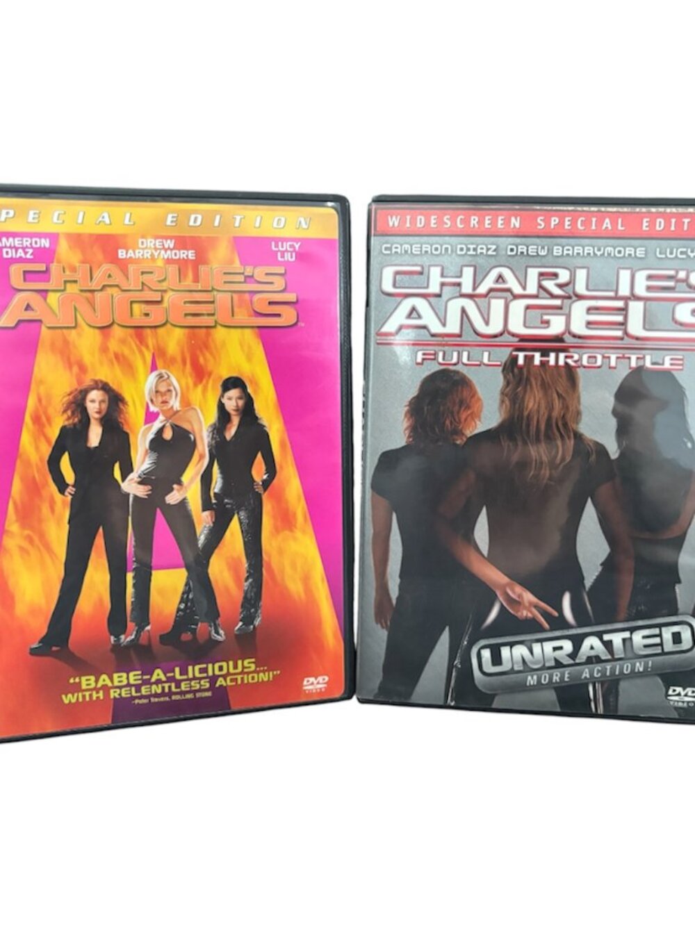 CHARLIE'S ANGELS / CHARLIE'S ANGEL FULL THROTTLE (DVD BUNDLE) Action / Crime
